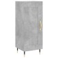 vidaXL Ντουλάπι Γκρι Σκυροδέματος 34,5x34x180 εκ. Επεξεργασμένο Ξύλο