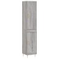 vidaXL Μπουφές Sonoma Γκρι 34,5 x 34 x 180 εκ. από Επεξεργασμένο Ξύλο