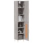 vidaXL Μπουφές Sonoma Γκρι 34,5 x 34 x 180 εκ. από Επεξεργασμένο Ξύλο