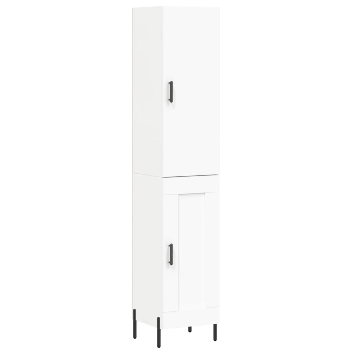 vidaXL Ντουλάπι Λευκός 34,5 x 34 x 180 εκ. από Επεξεργασμένο Ξύλο