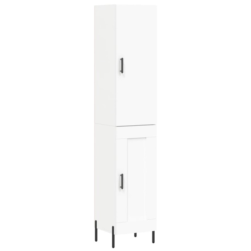 vidaXL Ντουλάπι Λευκό 34,5 x 34 x 180 εκ. από Επεξεργασμένο Ξύλο