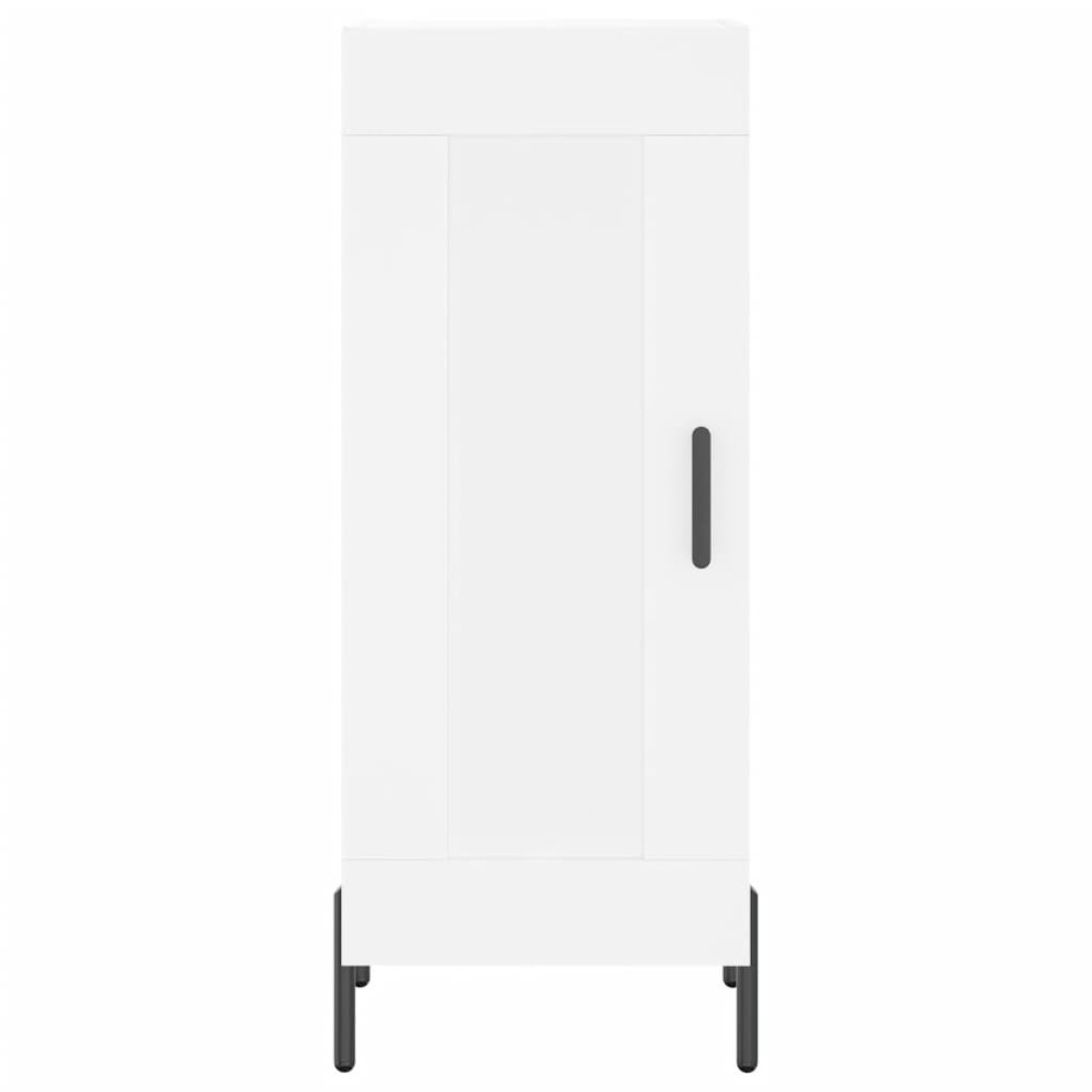 vidaXL Ντουλάπι Λευκός 34,5 x 34 x 180 εκ. από Επεξεργασμένο Ξύλο