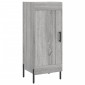 vidaXL Μπουφές Sonoma Γκρι 34,5 x 34 x 180 εκ. από Επεξεργασμένο Ξύλο