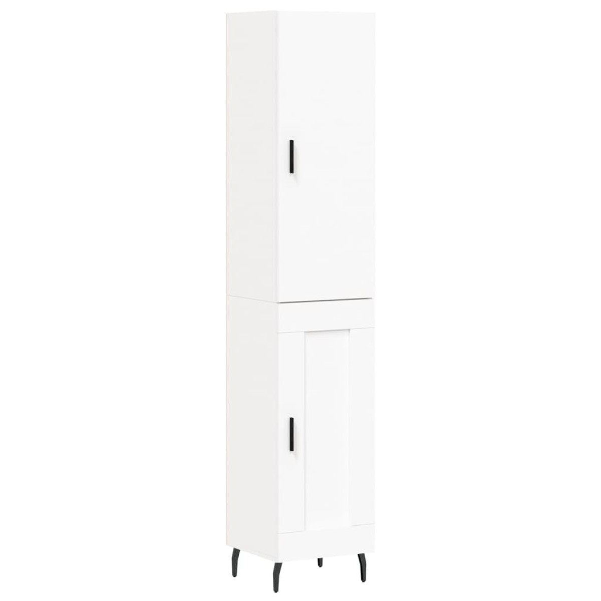 vidaXL Ντουλάπι Λευκός 34,5 x 34 x 180 εκ. από Επεξεργασμένο Ξύλο