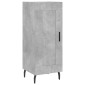 vidaXL Ντουλάπι Γκρι Σκυροδέματος 34,5x34x180 εκ. Επεξεργασμένο Ξύλο
