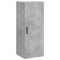 vidaXL Ντουλάπι Γκρι Σκυροδέματος 34,5x34x180 εκ. Επεξεργασμένο Ξύλο