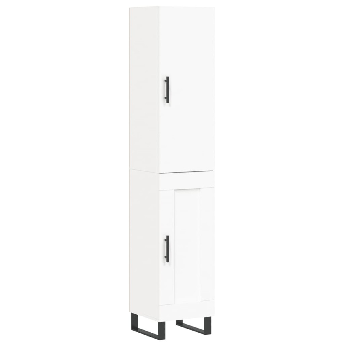 vidaXL Ντουλάπι Λευκός 34,5 x 34 x 180 εκ. από Επεξεργασμένο Ξύλο