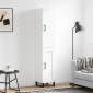 vidaXL Ντουλάπι Λευκός 34,5 x 34 x 180 εκ. από Επεξεργασμένο Ξύλο