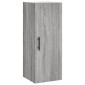 vidaXL Μπουφές Sonoma Γκρι 34,5 x 34 x 180 εκ. από Επεξεργασμένο Ξύλο