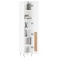 vidaXL Ντουλάπι Λευκός 34,5 x 34 x 180 εκ. από Επεξεργασμένο Ξύλο