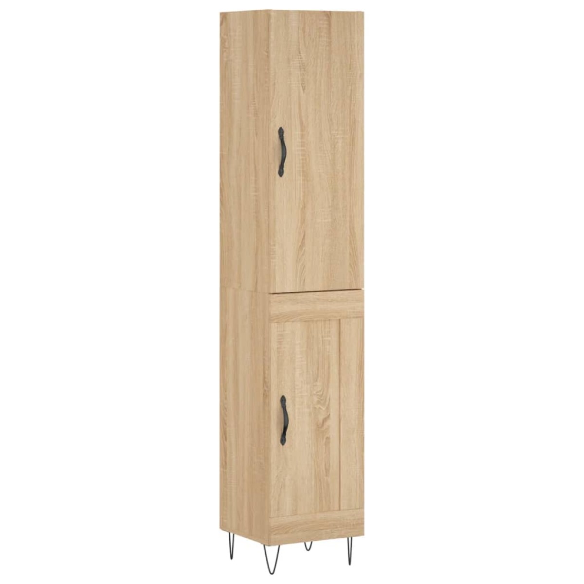 vidaXL Μπουφές Sonoma δρυς 34,5 x 34 x 180 εκ. από Επεξεργασμένο Ξύλο