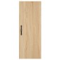 vidaXL Μπουφές Sonoma δρυς 34,5 x 34 x 180 εκ. από Επεξεργασμένο Ξύλο