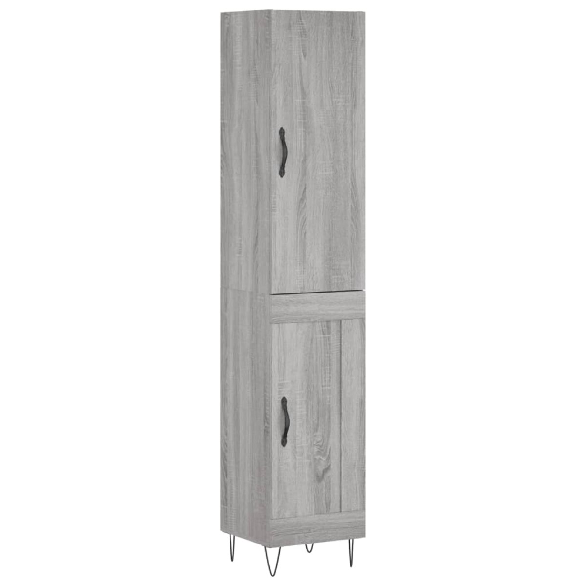 vidaXL Μπουφές Sonoma Γκρι 34,5 x 34 x 180 εκ. από Επεξεργασμένο Ξύλο