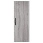vidaXL Μπουφές Sonoma Γκρι 34,5 x 34 x 180 εκ. από Επεξεργασμένο Ξύλο