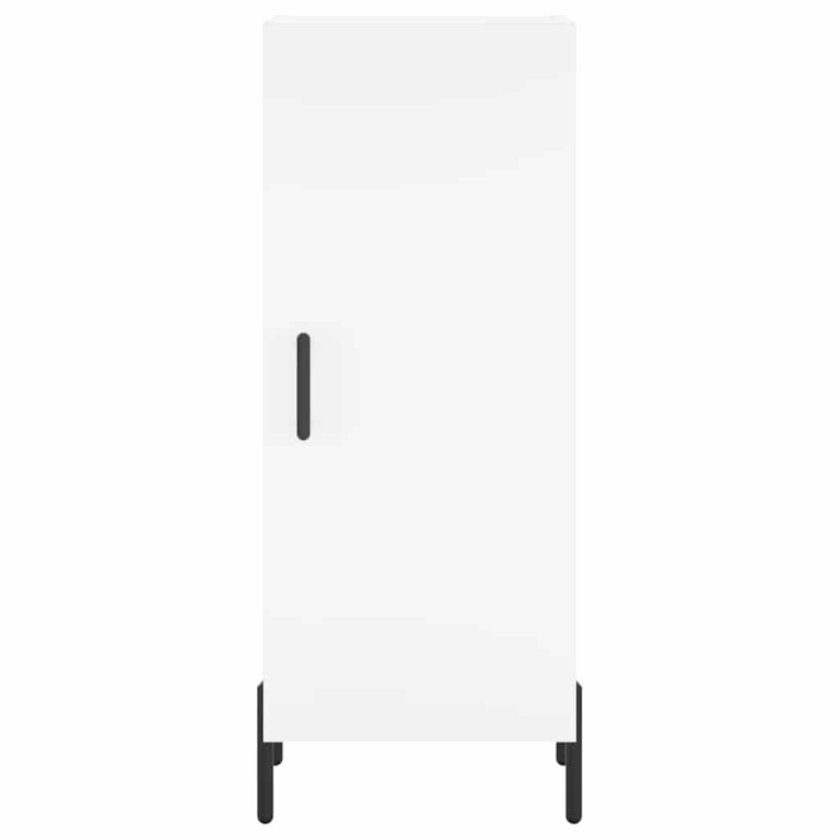 vidaXL Ντουλάπι Λευκός 34,5 x 34 x 180 εκ. από Επεξεργασμένο Ξύλο