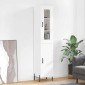 vidaXL Ντουλάπι Λευκός 34,5 x 34 x 180 εκ. από Επεξεργασμένο Ξύλο