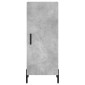 vidaXL Ντουλάπι Γκρι Σκυροδέματος 34,5x34x180 εκ. Επεξεργασμένο Ξύλο