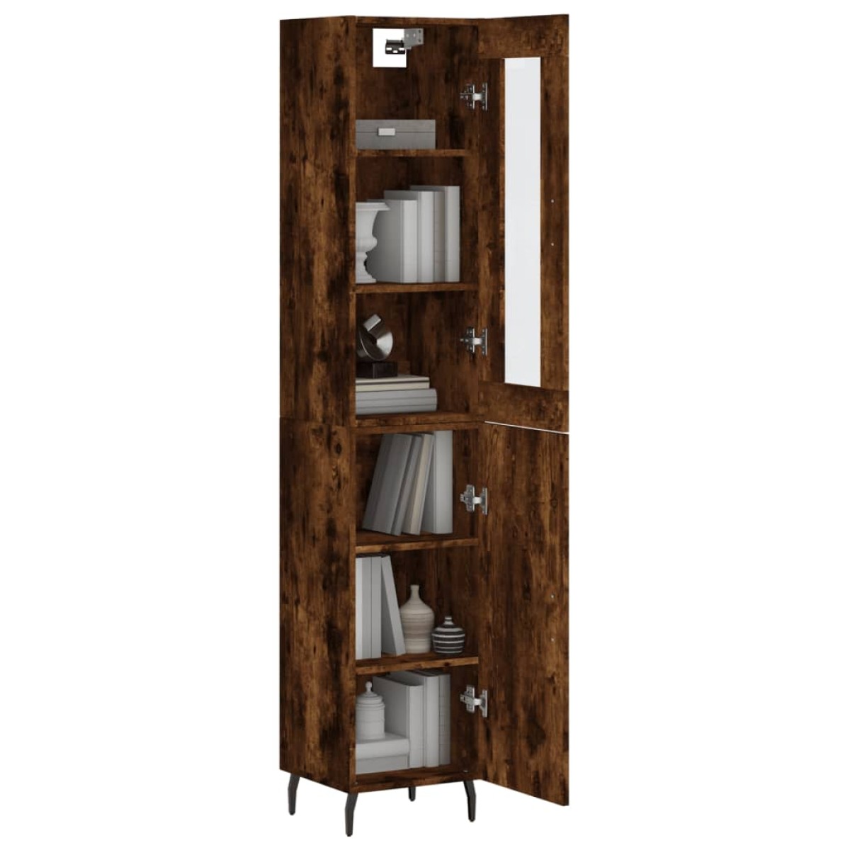 vidaXL Ντουλάπι Καπνιστή δρυς 34,5x34x180 εκ. από Επεξεργασμένο Ξύλο