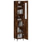 vidaXL Ντουλάπι Καπνιστή δρυς 34,5x34x180 εκ. από Επεξεργασμένο Ξύλο