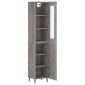 vidaXL Μπουφές Sonoma Γκρι 34,5 x 34 x 180 εκ. από Επεξεργασμένο Ξύλο