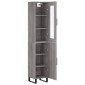 vidaXL Μπουφές Sonoma Γκρι 34,5 x 34 x 180 εκ. από Επεξεργασμένο Ξύλο