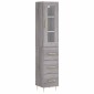 vidaXL Μπουφές Sonoma Γκρι 34,5 x 34 x 180 εκ. από Επεξεργασμένο Ξύλο