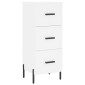 vidaXL Ντουλάπι Λευκός 34,5 x 34 x 180 εκ. από Επεξεργασμένο Ξύλο