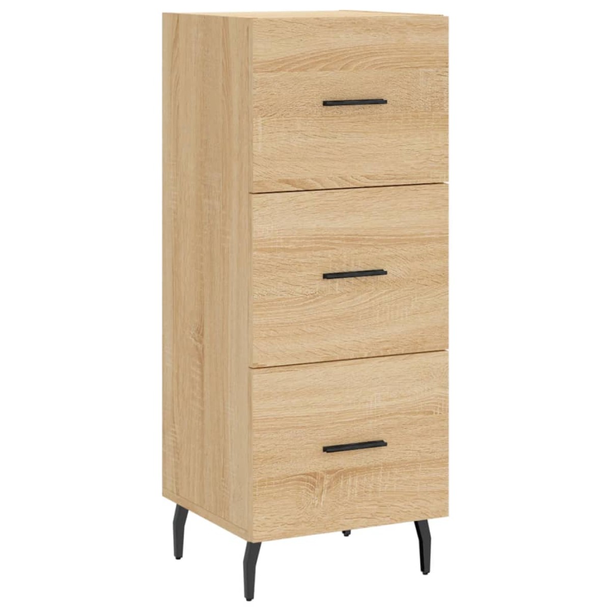 vidaXL Μπουφές Sonoma δρυς 34,5 x 34 x 180 εκ. από Επεξεργασμένο Ξύλο