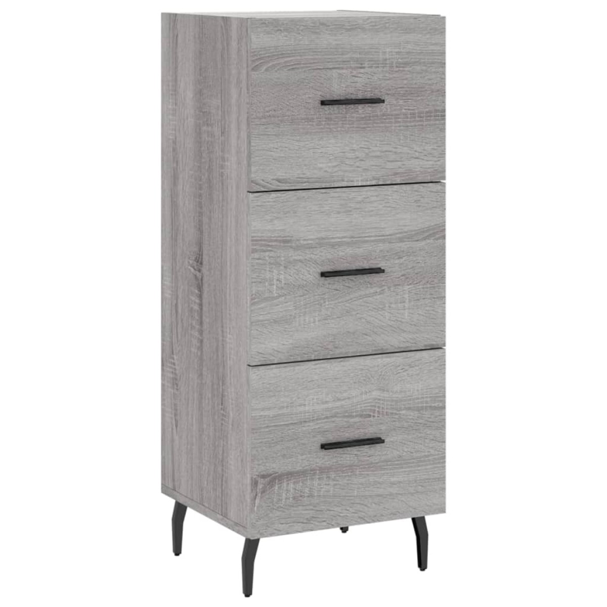 vidaXL Μπουφές Sonoma Γκρι 34,5 x 34 x 180 εκ. από Επεξεργασμένο Ξύλο