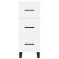 vidaXL Ντουλάπι Λευκός 34,5 x 34 x 180 εκ. από Επεξεργασμένο Ξύλο