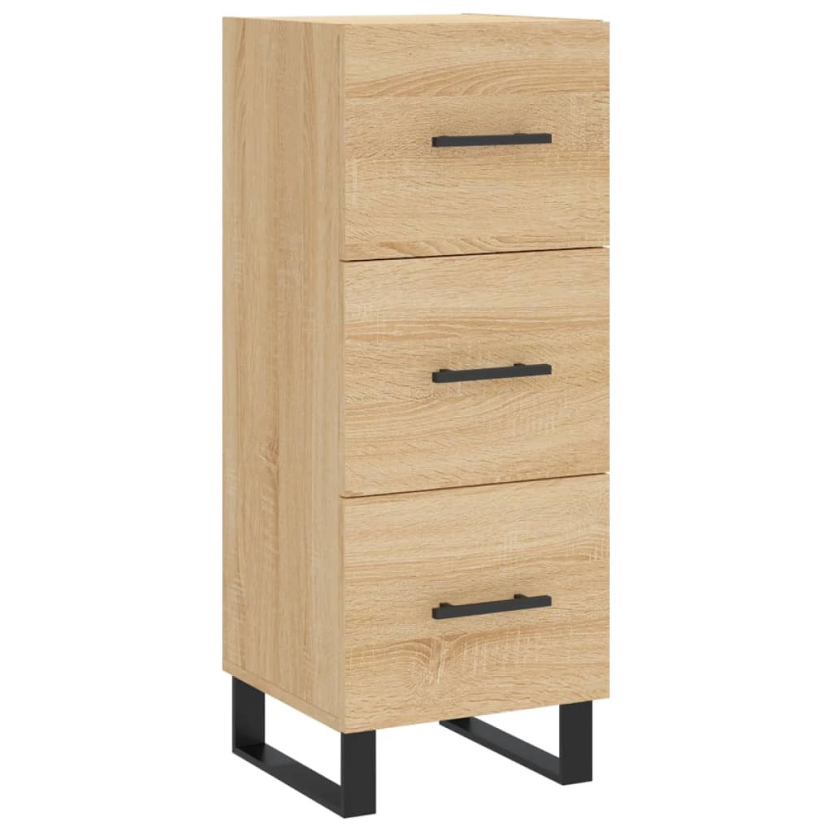 vidaXL Μπουφές Sonoma δρυς 34,5 x 34 x 180 εκ. από Επεξεργασμένο Ξύλο