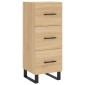 vidaXL Μπουφές Sonoma δρυς 34,5 x 34 x 180 εκ. από Επεξεργασμένο Ξύλο