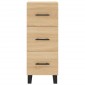 vidaXL Μπουφές Sonoma δρυς 34,5 x 34 x 180 εκ. από Επεξεργασμένο Ξύλο