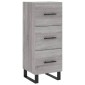vidaXL Μπουφές Sonoma Γκρι 34,5 x 34 x 180 εκ. από Επεξεργασμένο Ξύλο