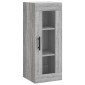 vidaXL Μπουφές Sonoma Γκρι 34,5 x 34 x 180 εκ. από Επεξεργασμένο Ξύλο