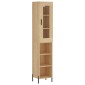 vidaXL Μπουφές Sonoma δρυς 34,5 x 34 x 180 εκ. από Επεξεργασμένο Ξύλο