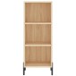 vidaXL Μπουφές Sonoma δρυς 34,5 x 34 x 180 εκ. από Επεξεργασμένο Ξύλο