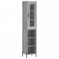 vidaXL Μπουφές Sonoma Γκρι 34,5 x 34 x 180 εκ. από Επεξεργασμένο Ξύλο