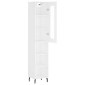 vidaXL Ντουλάπι Λευκός 34,5 x 34 x 180 εκ. από Επεξεργασμένο Ξύλο