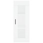 vidaXL Ντουλάπι Λευκός 34,5 x 34 x 180 εκ. από Επεξεργασμένο Ξύλο