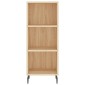 vidaXL Μπουφές Sonoma δρυς 34,5 x 34 x 180 εκ. από Επεξεργασμένο Ξύλο
