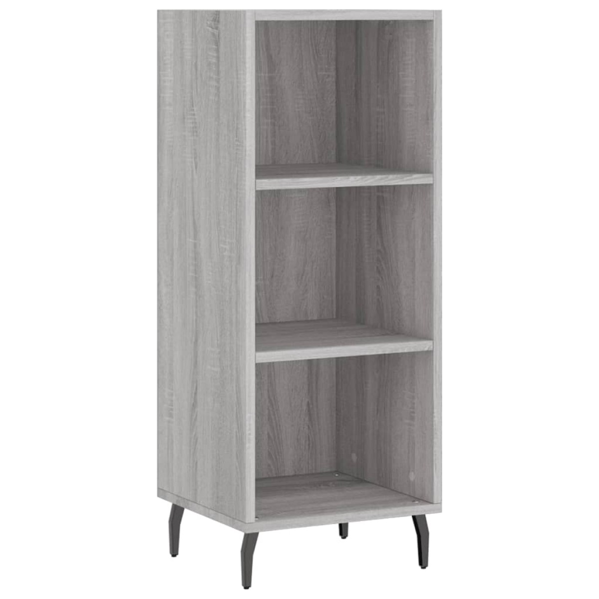 vidaXL Μπουφές Sonoma Γκρι 34,5 x 34 x 180 εκ. από Επεξεργασμένο Ξύλο