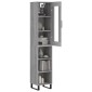 vidaXL Μπουφές Sonoma Γκρι 34,5 x 34 x 180 εκ. από Επεξεργασμένο Ξύλο