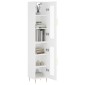 vidaXL Ντουλάπι Λευκός 34,5 x 34 x 180 εκ. από Επεξεργασμένο Ξύλο