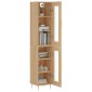 vidaXL Μπουφές Sonoma δρυς 34,5 x 34 x 180 εκ. από Επεξεργασμένο Ξύλο
