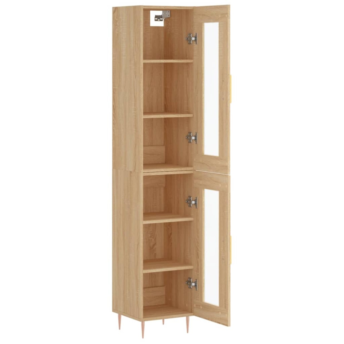 vidaXL Μπουφές Sonoma δρυς 34,5 x 34 x 180 εκ. από Επεξεργασμένο Ξύλο