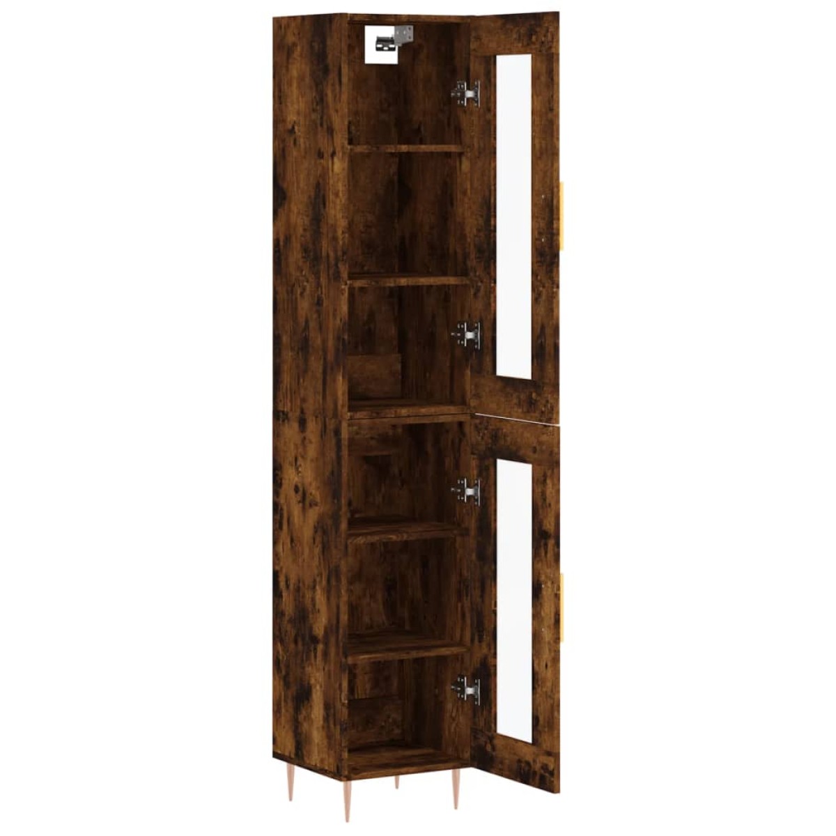 vidaXL Ντουλάπι Καπνιστή δρυς 34,5x34x180 εκ. από Επεξεργασμένο Ξύλο