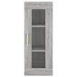vidaXL Μπουφές Sonoma Γκρι 34,5 x 34 x 180 εκ. από Επεξεργασμένο Ξύλο