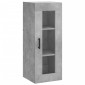 vidaXL Ντουλάπι Γκρι Σκυροδέματος 34,5x34x180 εκ. Επεξεργασμένο Ξύλο