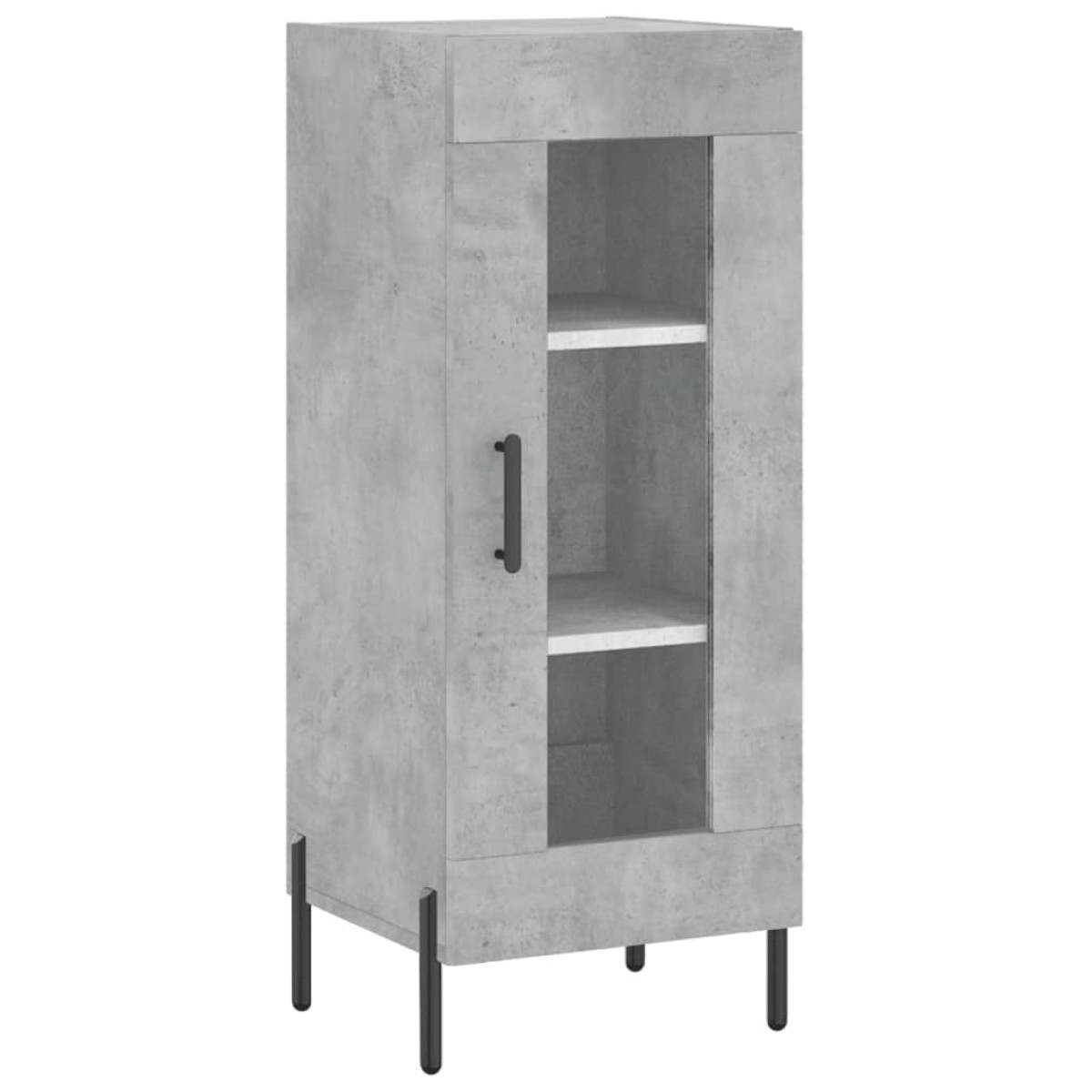 vidaXL Ντουλάπι Γκρι Σκυροδέματος 34,5x34x180 εκ. Επεξεργασμένο Ξύλο
